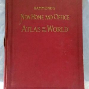 1940's Antique Atlas ("Maps & Coffee Table Displays & Primitive Decor")